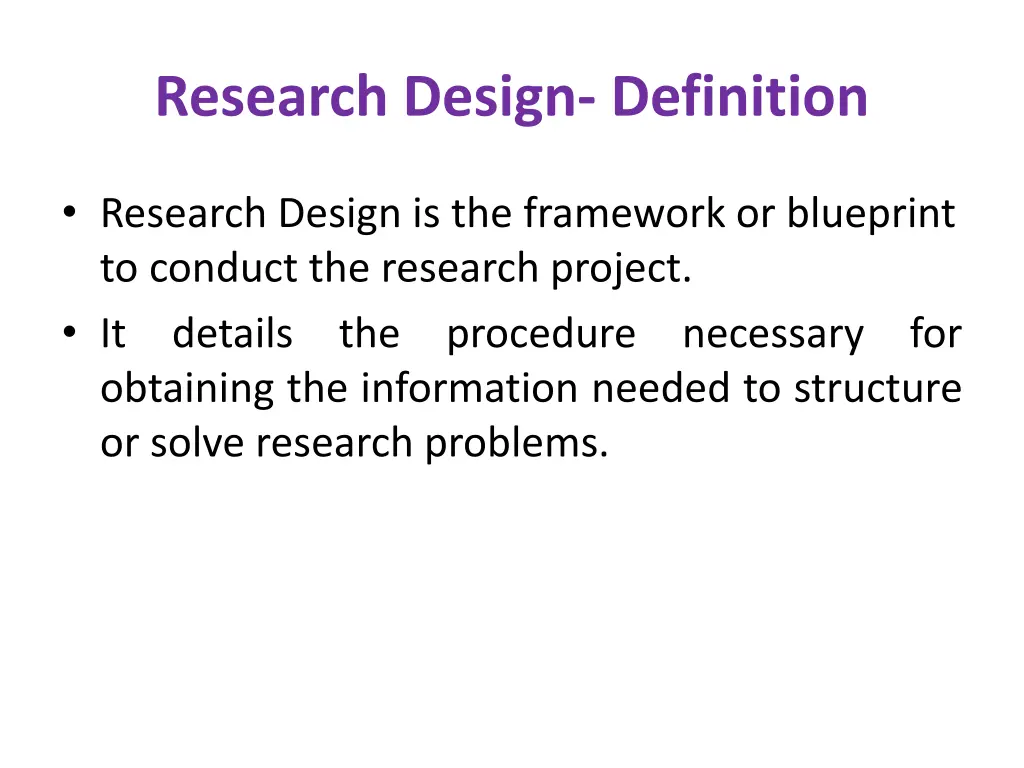 research design definition