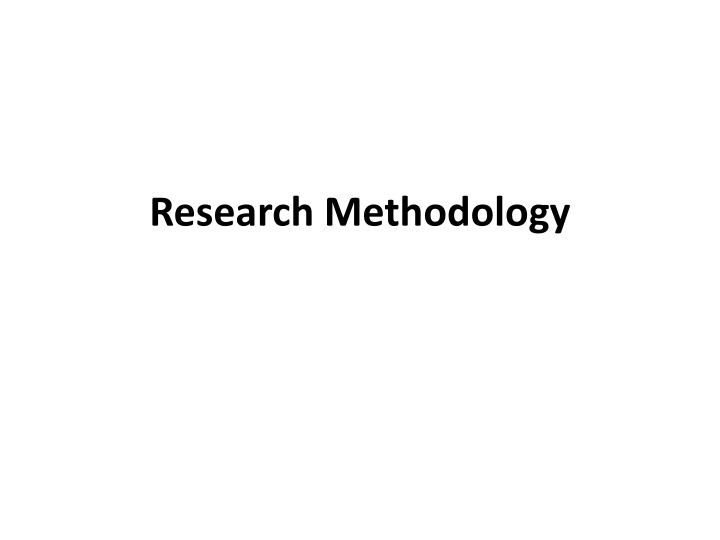 research methodology