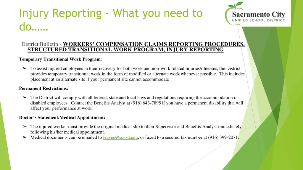 injury reporting what you need to do 1