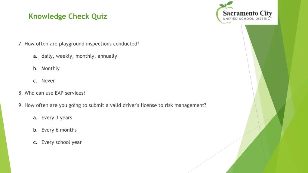 knowledge check quiz 2