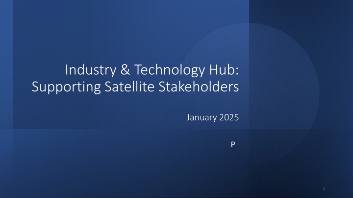 industry technology hub supporting satellite