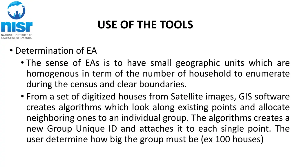 use of the tools
