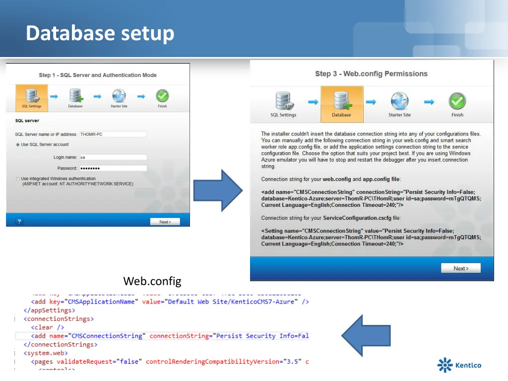 database setup
