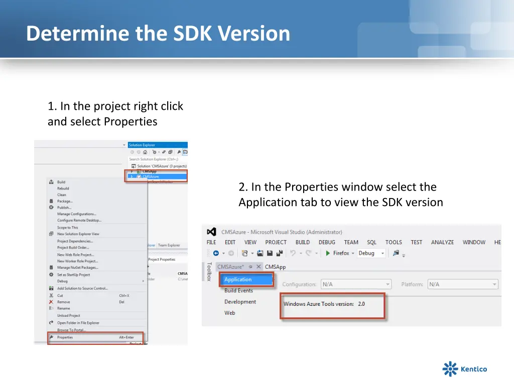 determine the sdk version