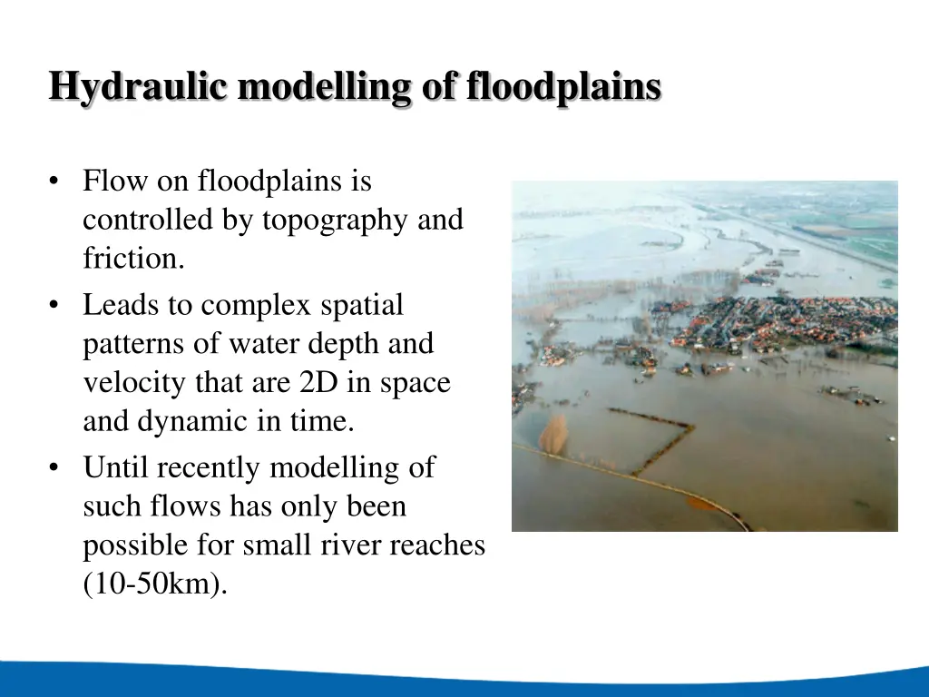 hydraulic modelling of floodplains