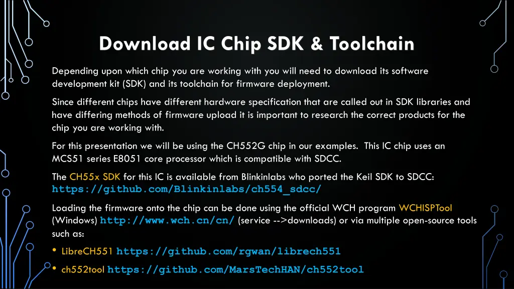 download ic chip sdk toolchain