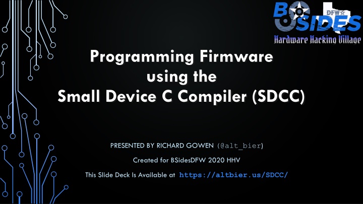 programming firmware using the small device