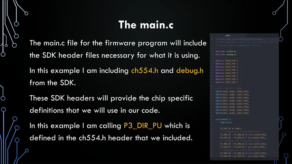 the main c