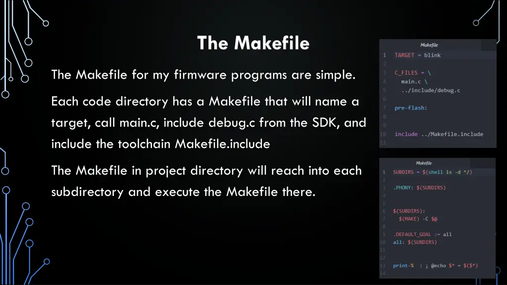 the makefile