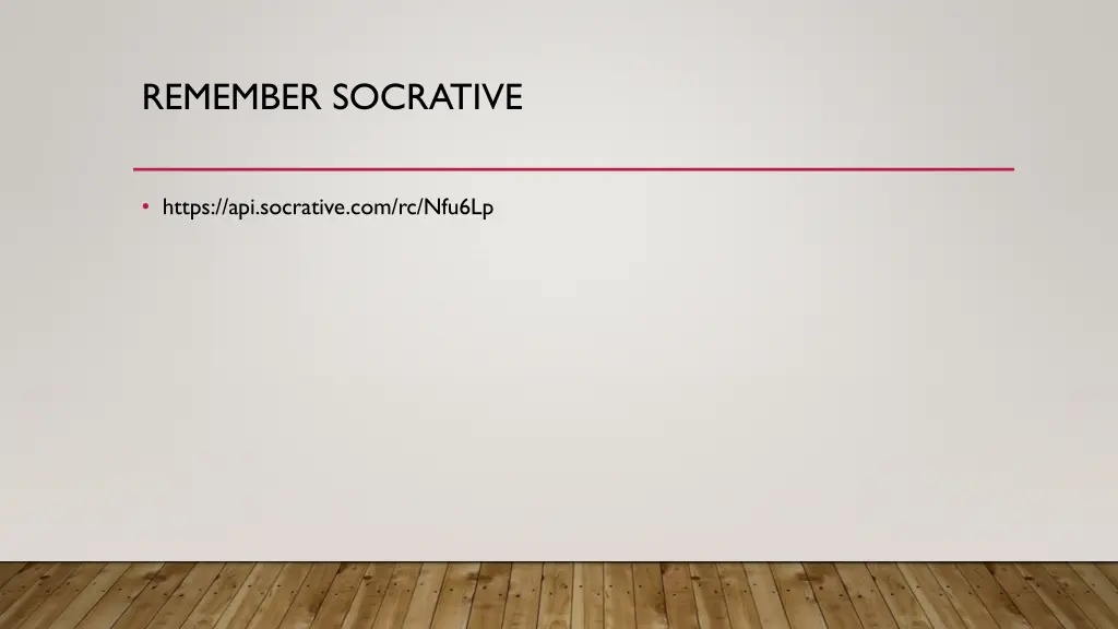 remember socrative
