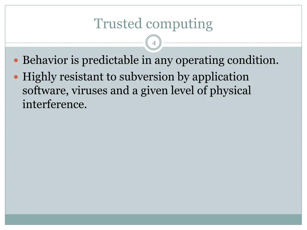 trusted computing