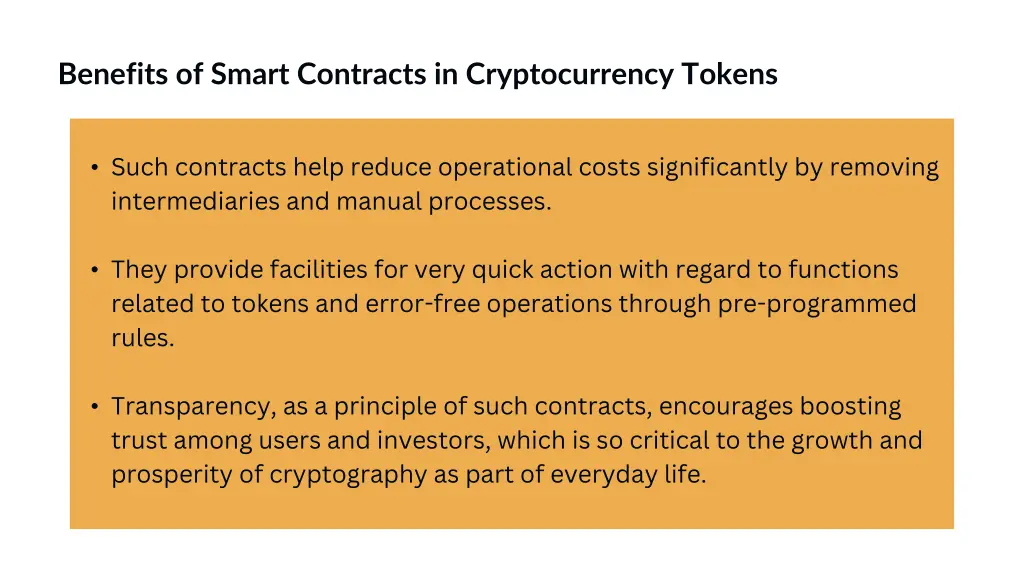 benefits of smart contracts in cryptocurrency