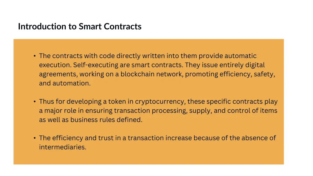 introduction to smart contracts