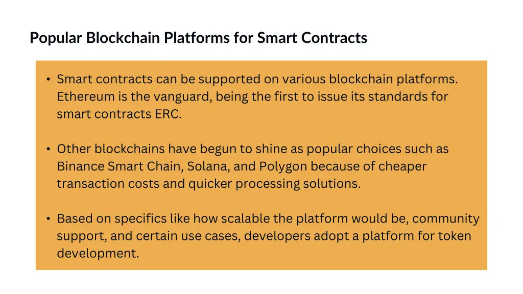 popular blockchain platforms for smart contracts 1