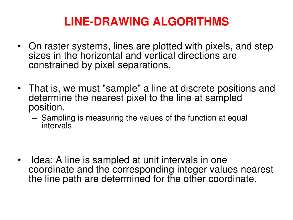line drawing algorithms 1