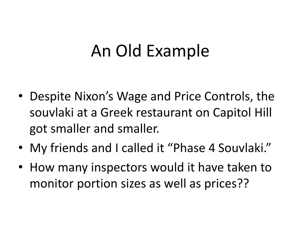 an old example