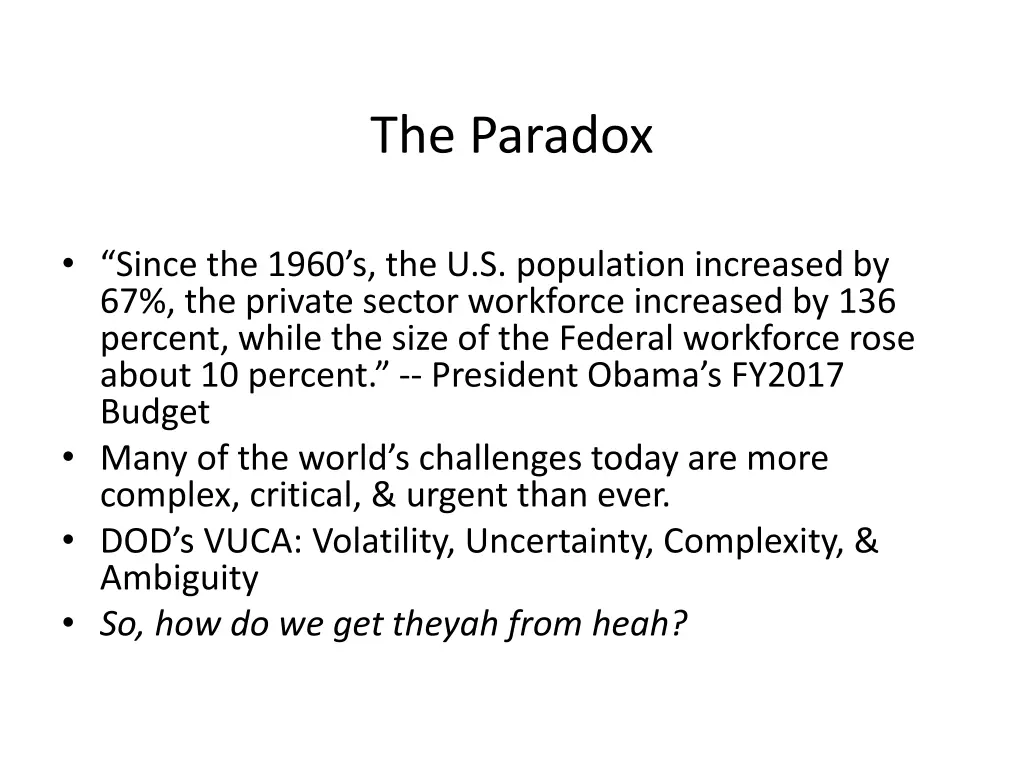the paradox