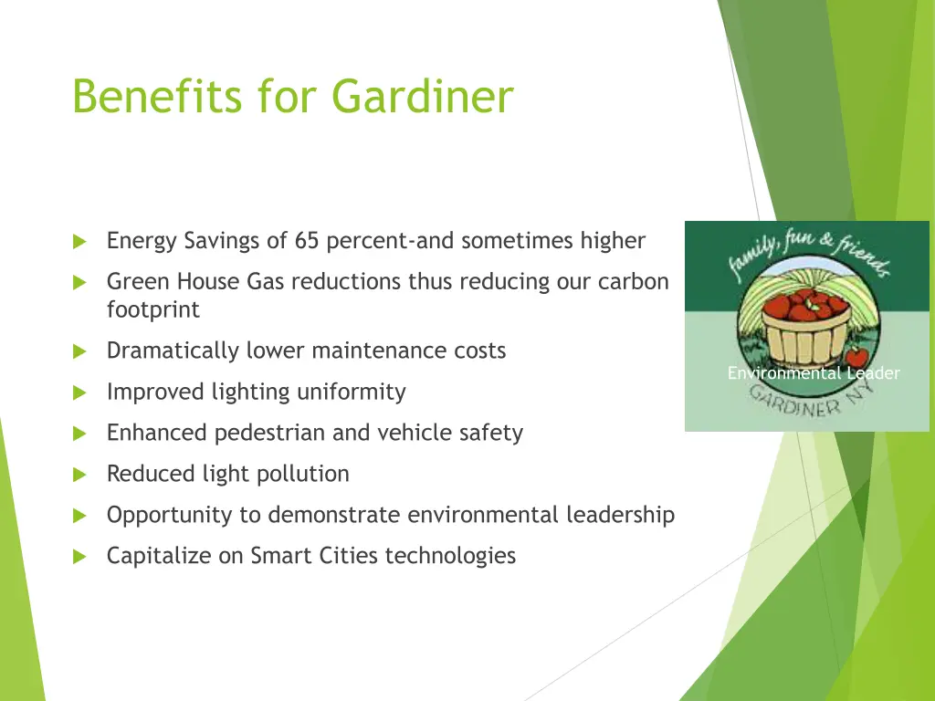 benefits for gardiner