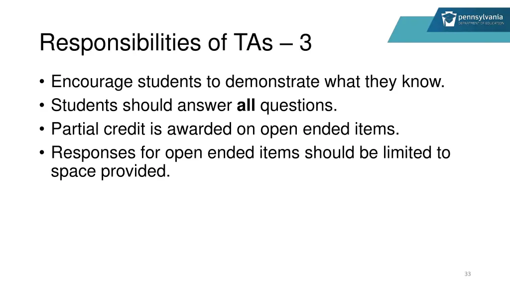 responsibilities of tas 3