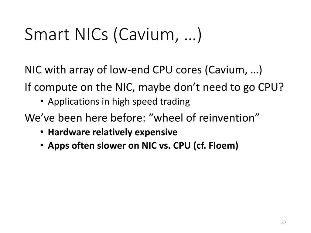 smart nics cavium
