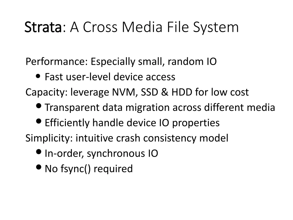 strata strata a cross media file system
