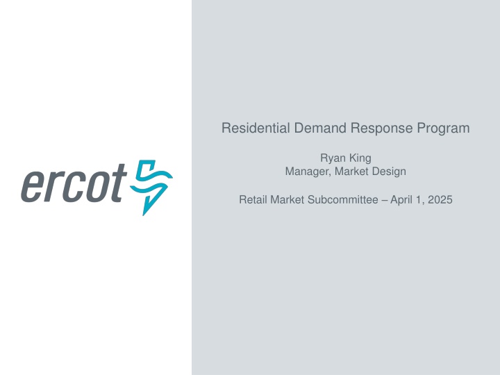 residential demand response program