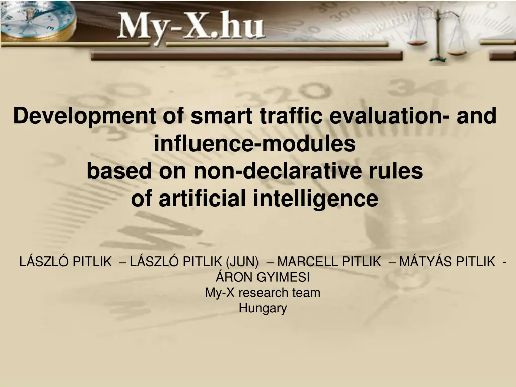 development of smart traffic evaluation