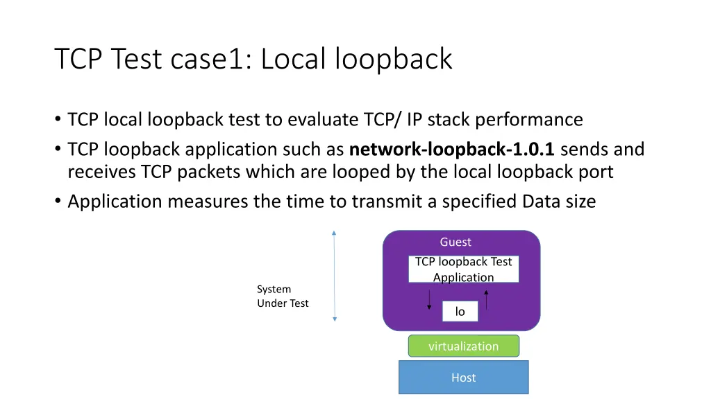 tcp test case1 local loopback