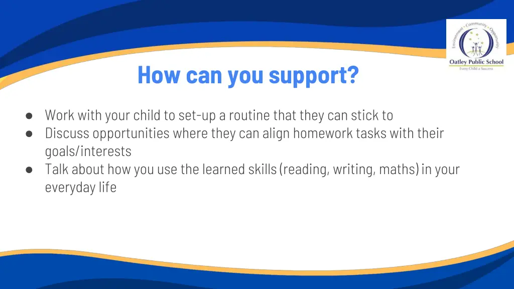 how can you support 1