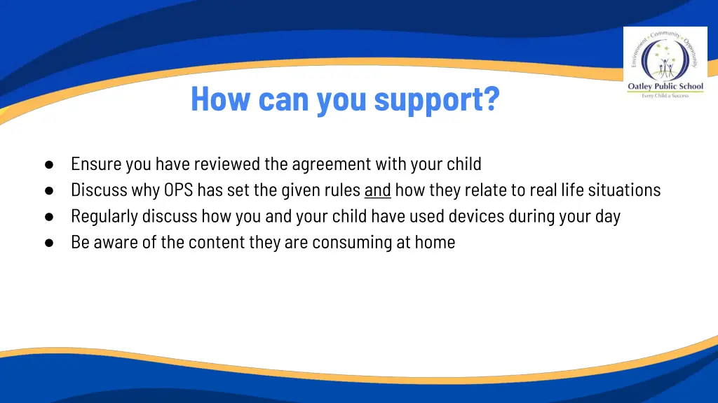 how can you support