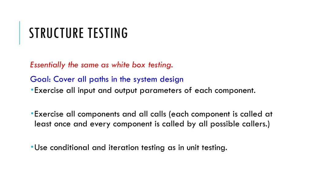 structure testing