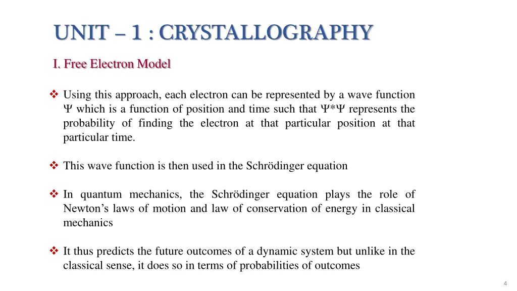 unit 1 crystallography 2