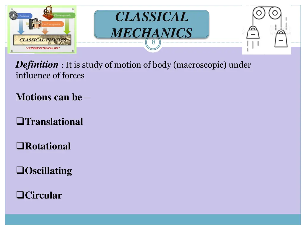 classical mechanics