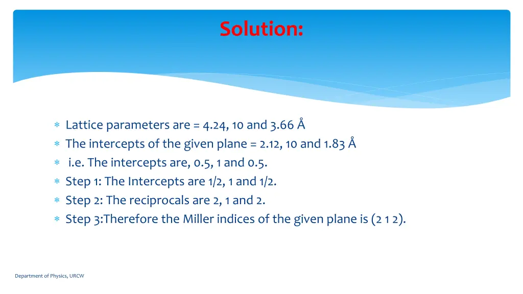 solution
