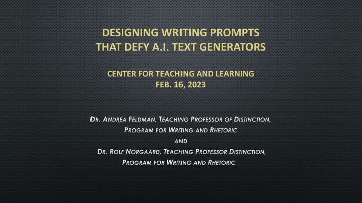 designing writing prompts that defy a i text