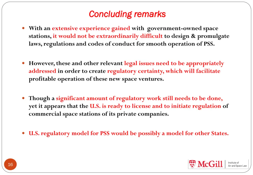 concluding concluding remarks