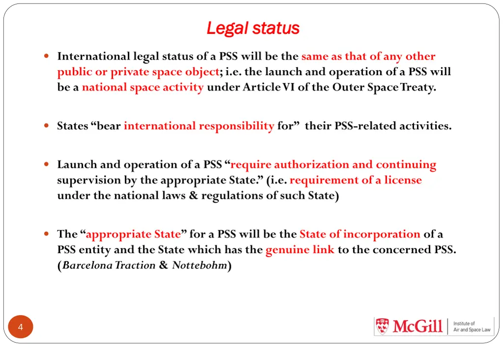 legal legal status status