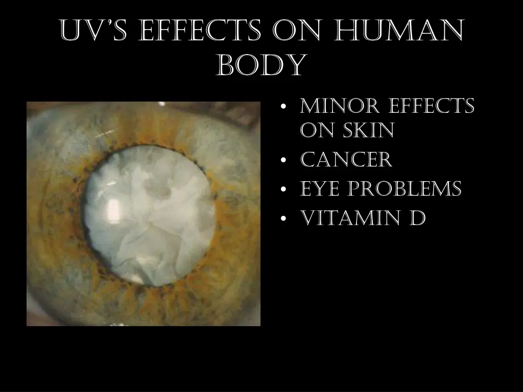 uv s effects on human body