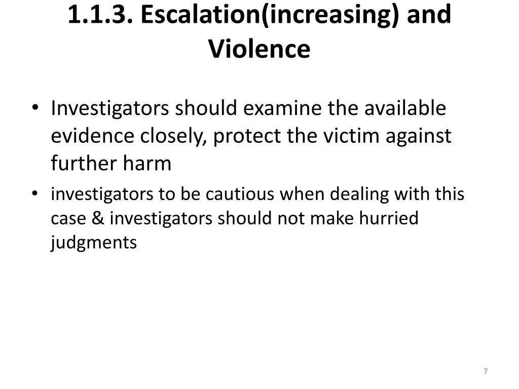 1 1 3 escalation increasing and violence
