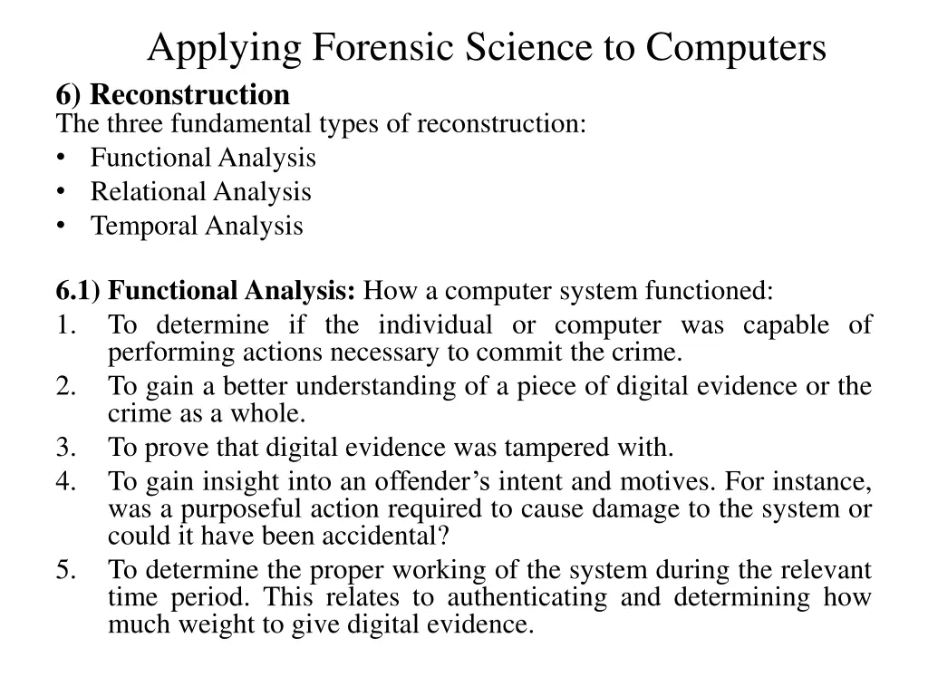 applying forensic science to computers 1