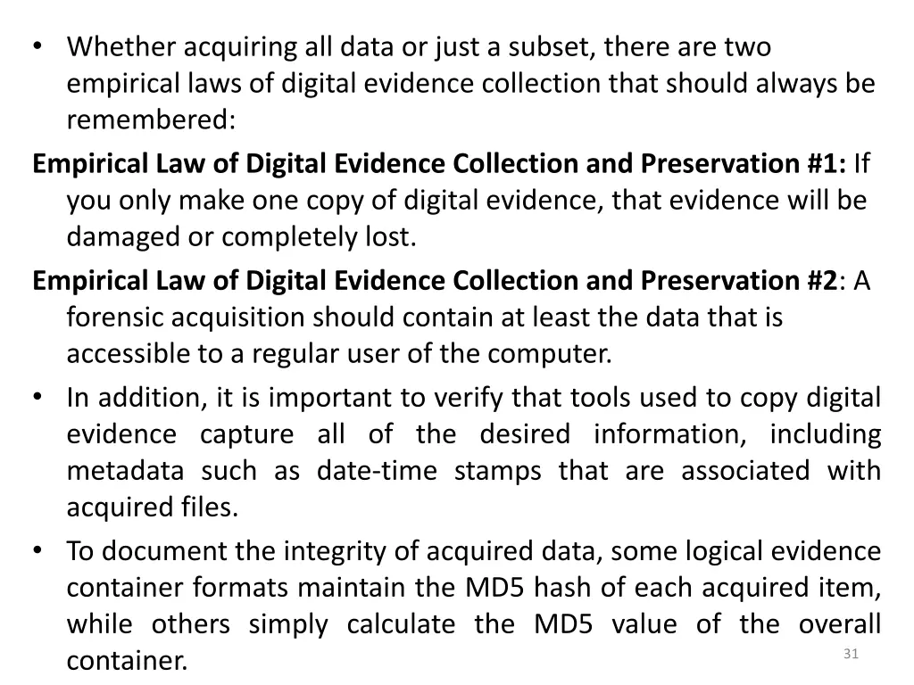 whether acquiring all data or just a subset there