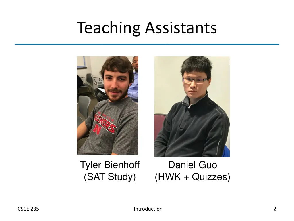 teaching assistants