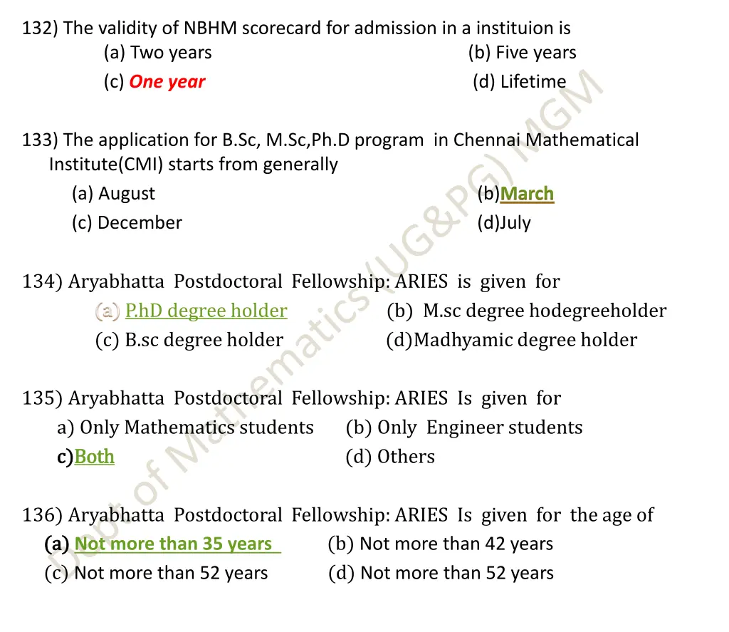 132 the validity of nbhm scorecard for admission