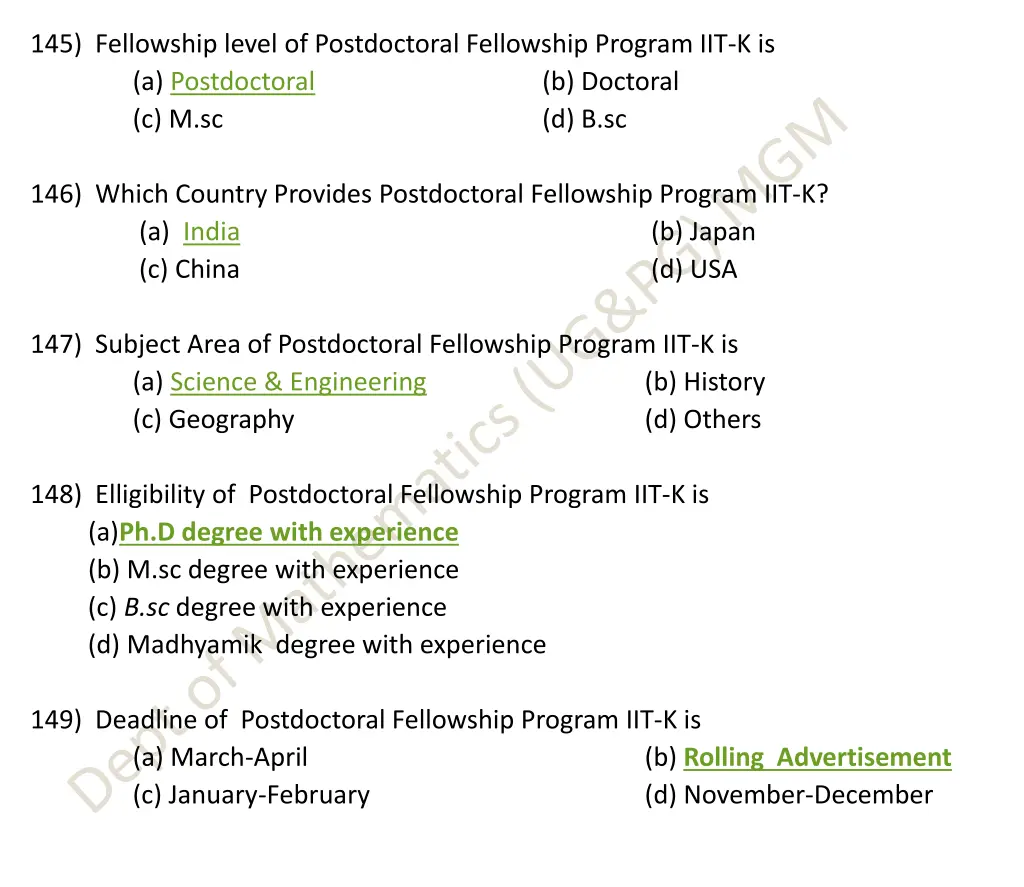 145 fellowship level of postdoctoral fellowship
