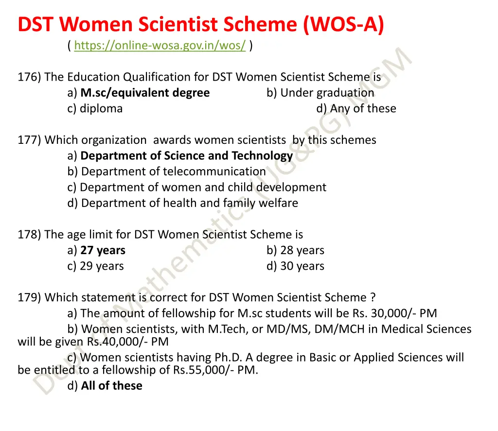 dst women scientist scheme wos a https online