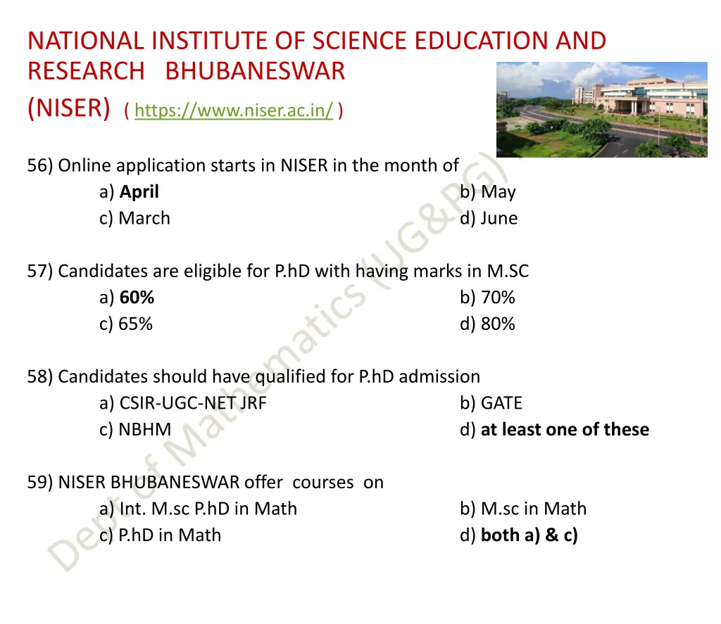 national institute of science education