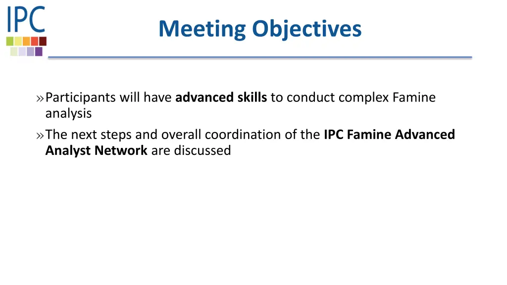 meeting objectives