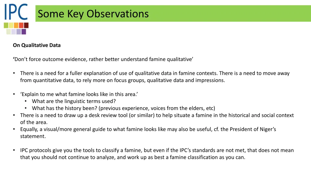 some key observations 4