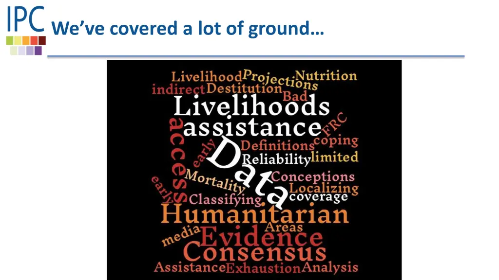 we ve covered a lot of ground