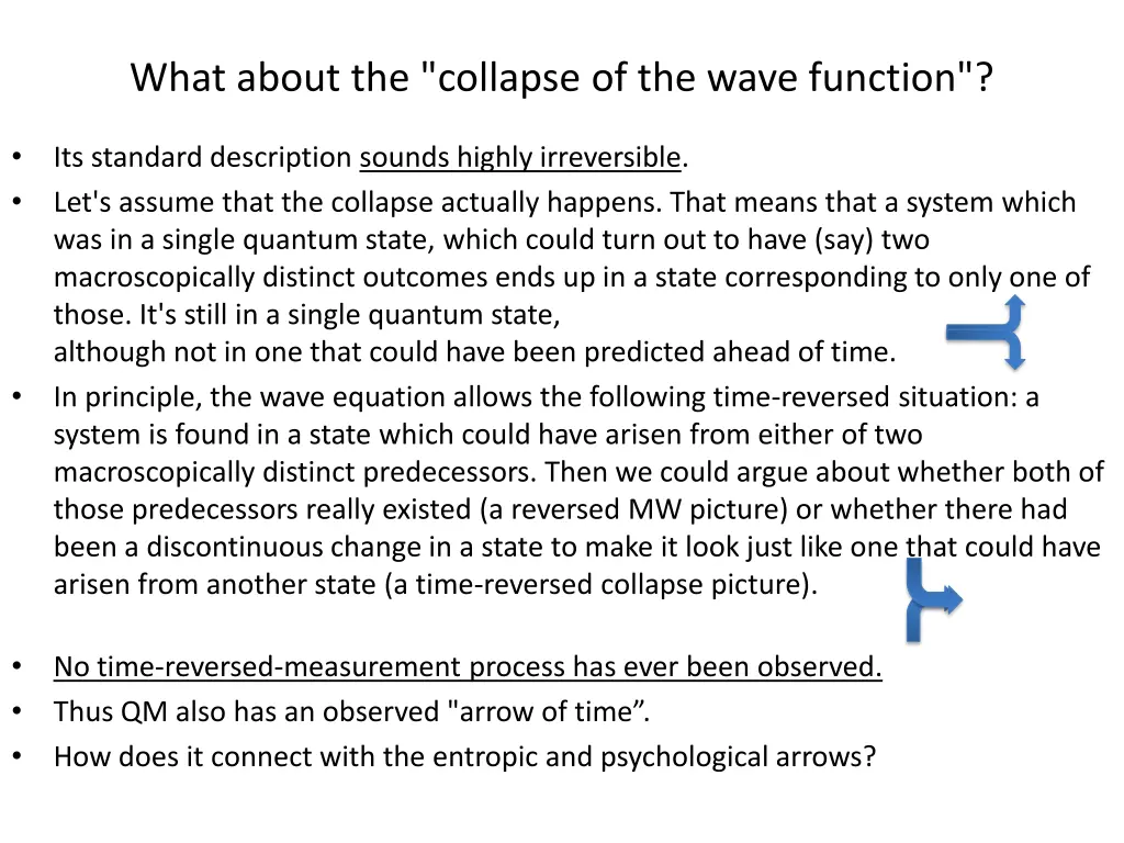 what about the collapse of the wave function